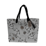 Happy Yellow Cat Doodle Handbag