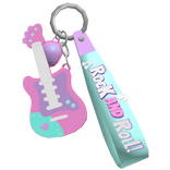 harajuku cute rockstar guitar keychain; Left