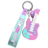 harajuku cute rockstar guitar keychain; Right