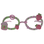 harajuku decora decoden green pink berry glasses