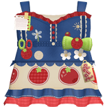 harajuku denim igari shoujo retro tomato sun dress