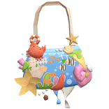 harajuku gyaru fish ocean tropical beach tote bag