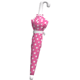 ♡ harajuku hot pink v2 polka dot waist umbrella 