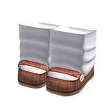 harajuku igari mary janes w/ legwarmers red brown