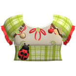 harajuku igari shoujo retro twee ladybug top