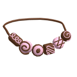 harajuku mori kei igari pink chocolate necklace