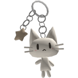 ♡ harajuku mori kei silly cat keychain