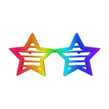 harajuku rainbow scene decora shutter star glasses