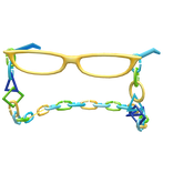 Harajuku Retro Chain Glasses