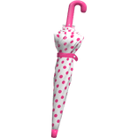 ♡ harajuku white & pink polka dot waist umbrella 