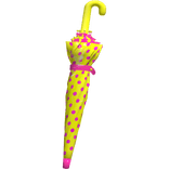 ♡ harajuku yellow & pink polka dot waist umbrella 