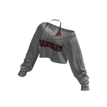 Harvar Off Shoulder Crop Top Sweater 