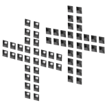 grey bling stud cross on chest (1.0)