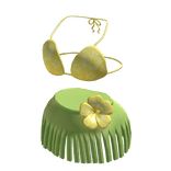 Hawaiian Bikini w/ Hibiscus Skirt