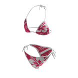 Hawaiian Print BIkini Swimsuit Hot Pink