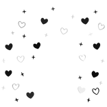heart aura (black & white)