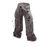 💜 Heart Belt Vintage Denim Pants_Wine