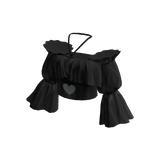 Heart Crop Top Black