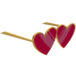 Heart demon glasses