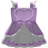 heart dress purple