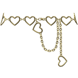 Heart Gold Waist Chain 3.0
