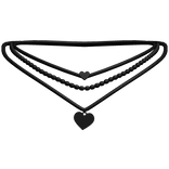 heart necklace (Black)