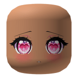 Heart Pink Blush Shy Anime Girl Valentines Day