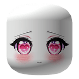 Heart Pink Blush Shy Anime Girl Valentines Day