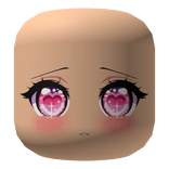 Heart Pink Blush Shy Anime Girl Valentines Day