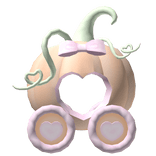 . ‿ ♡ heart pumpkin princess carriage ! 