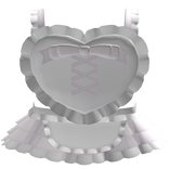 ♡ heart ruffled baby pink dress 