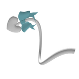 Heart-shaped Demon Tail with a Bow (White)