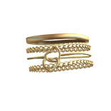 Heart Stacked Bracelet