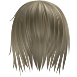 Heavy Blonde Japanese vkei unkept emo hairstyle