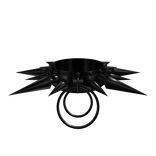 Heavy Spiked Choker [3.0] // Black [PBR]