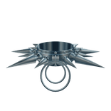 Heavy Spiked Choker [3.0] // Frosty Blue [PBR]