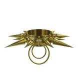 Heavy Spiked Choker [3.0] // Gold [PBR]