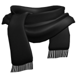 High Fashion Cosy Black Scarf