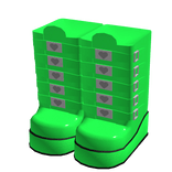 High Thigh Green Boots