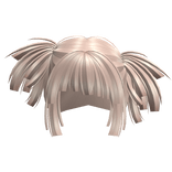 Hime Cut Tilted Pigtails (Beige)