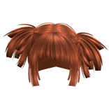 Hime Cut Tilted Pigtails (Ginger)