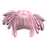 Hime Cut Tilted Pigtails (Pink)