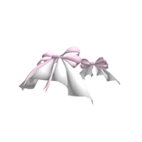 Hip ruffled bows in pink