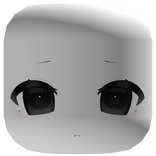 ⩌ ‸ ⩌" hmphh, pouty kawaii anime face mask ~ white
