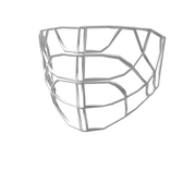 Hockey Goalie Cage - White Cat Eye