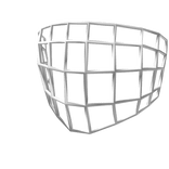 Hockey Goalie Cage - White Straight Bar