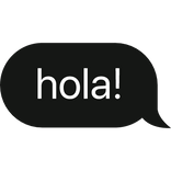 hola! spanish text bubble