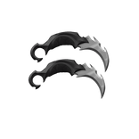 Holdable Black Dual Karambits 