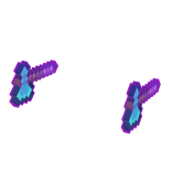 Holdable Both 8 Bit Enchanted Diamond Axes