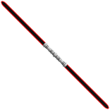 Holdable Deadly Dark Dual-Bladed Laser Saber
